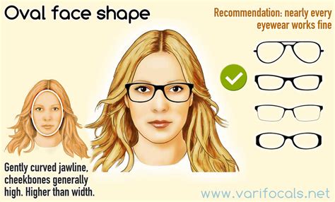 oval face shape glasses female.